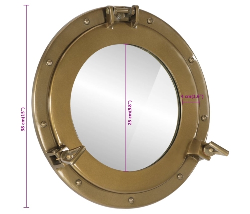 Iluminators Sienas Spogulis, Ø38 Cm, Alumīnijs Un Stikls Vidaxl
