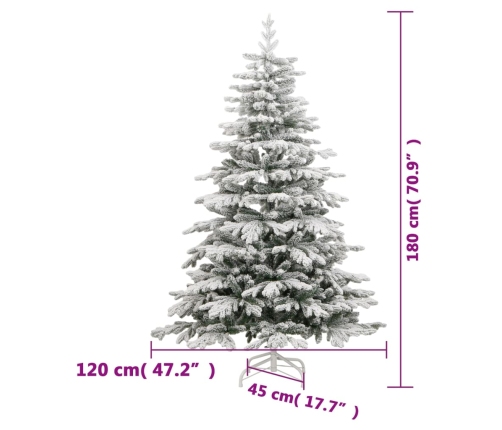 Mākslīgā Ziemassvētku Egle Ar Sniegu, 180 Cm Vidaxl