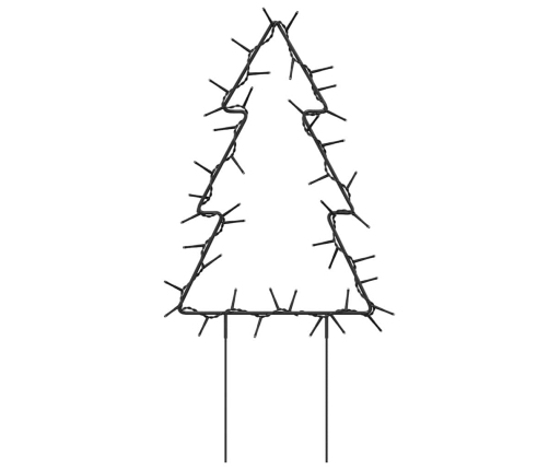 vidaXL Ziemassvētku gaismas dekori, egles forma, 3 gab., 50 LED, 30 cm