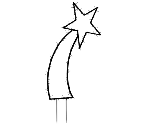 Ziemassvētku Gaismas Dekors, Zvaigzne, 115 Led, 89 Cm Vidaxl