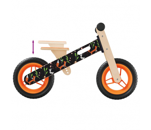 Līdzsvara Ritenis Bērniem, Oranžs Ar Apdruku Vidaxl