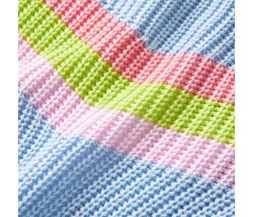 Bērnu džemperis, adīts, zils, 140