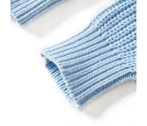 Bērnu džemperis, adīts, zils, 140