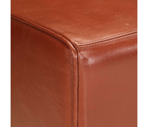 vidaXL vingrošanas buks, 110 cm, brūna dabīgā āda