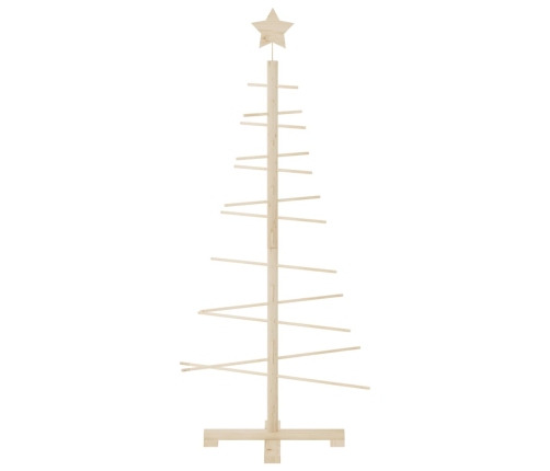 Koka Ziemassvētku Eglīte Dekorēšanai, 125 Cm, Priedes Masīvkoks Vidaxl