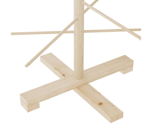 Koka Ziemassvētku Eglīte Dekorēšanai, 125 Cm, Priedes Masīvkoks Vidaxl