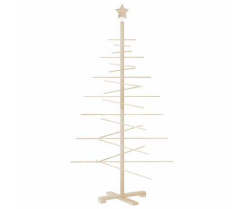 vidaXL koka Ziemassvētku eglīte dekorēšanai, 150 cm, priedes masīvkoks