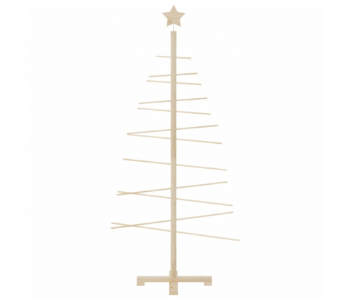 vidaXL koka Ziemassvētku eglīte dekorēšanai, 150 cm, priedes masīvkoks