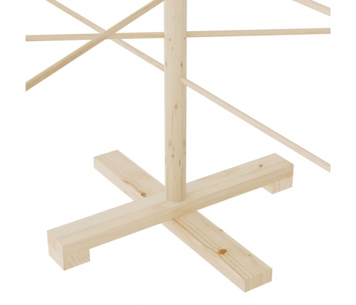 vidaXL koka Ziemassvētku eglīte dekorēšanai, 150 cm, priedes masīvkoks