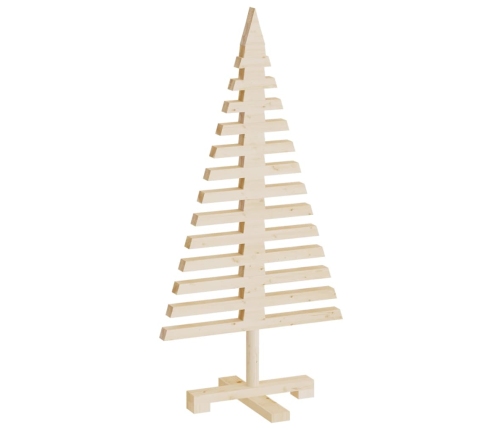 vidaXL koka Ziemassvētku eglīte dekorēšanai, 90 cm, priedes masīvkoks