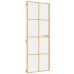 vidaXL iekšdurvis, 76x201,5 cm, zelta krāsā, rūdīts stikls, alumīnijs