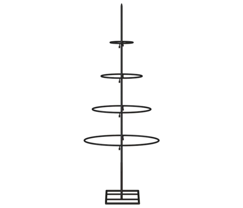 vidaXL Ziemassvētku eglīte, metāls, melna, 60 cm