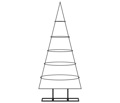 Dekoratīva Ziemassvētku Eglīte, Metāls, Melna, 125 Cm Vidaxl