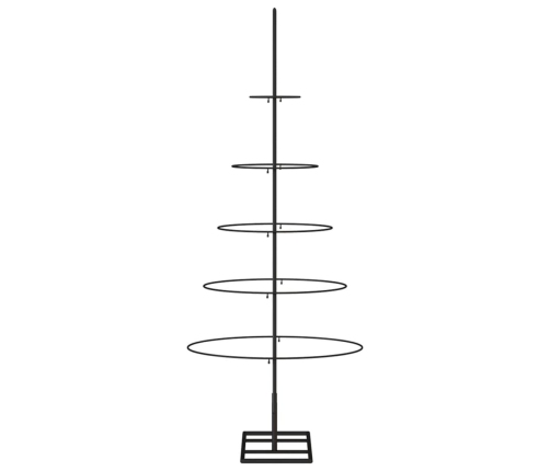 Dekoratīva Ziemassvētku Eglīte, Metāls, Melna, 125 Cm Vidaxl