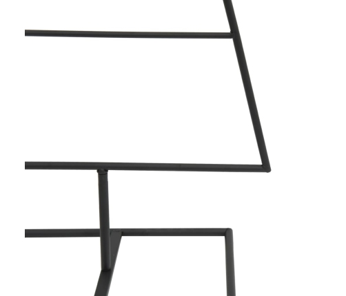 vidaXL Ziemassvētku eglīte, metāls, melna, 60 cm