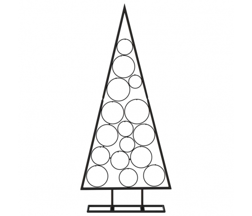 Dekoratīva Ziemassvētku Eglīte, Metāls, Melna, 125 Cm Vidaxl