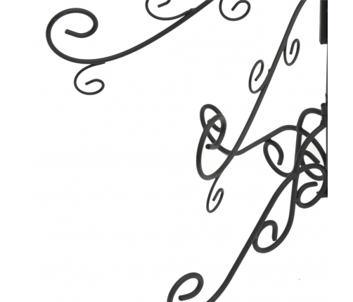 vidaXL Ziemassvētku eglīte, metāls, melna, 90 cm