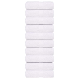 Viesu Dvieļi 10 Gab Balti 30X50 Cm 360 Gsm 100% Kokvilna Vidaxl