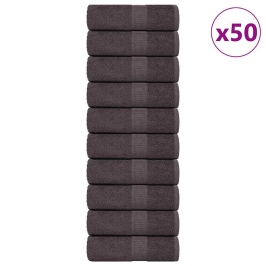 Veļas Lupatas 50 Gab Antracīts 15X21 Cm 360 Gsm 100% Kokvilna Vidaxl