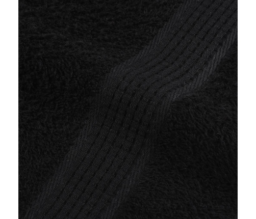 vidaXL vannas dvieļi, 4 gab., melni, 100x150cm, 360 gsm, 100% kokvilna