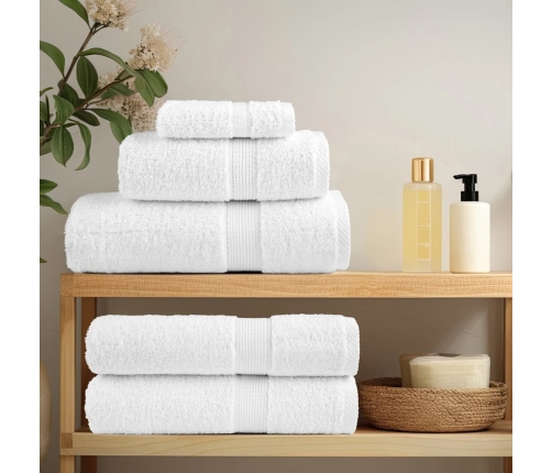 vidaXL viesu dvieļi SOLUND, 50 gab., balti, 30x50 cm, 600gsm