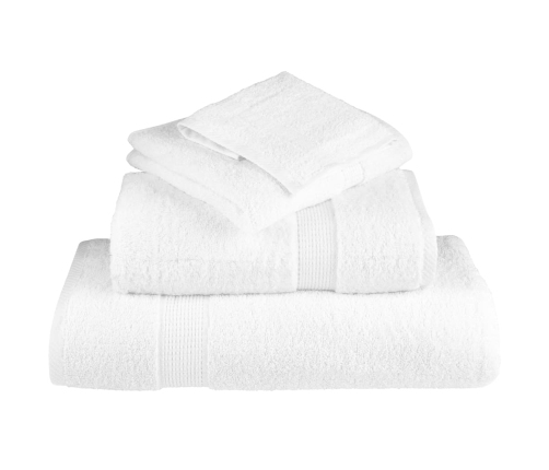 vidaXL viesu dvieļi SOLUND, 50 gab., balti, 30x50 cm, 600gsm