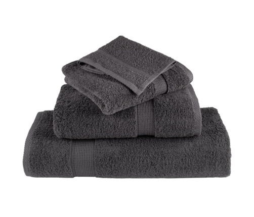 vidaXL viesu dvieļi SOLUND, 20 gab., antracītpelēki, 30x50 cm, 600 gsm