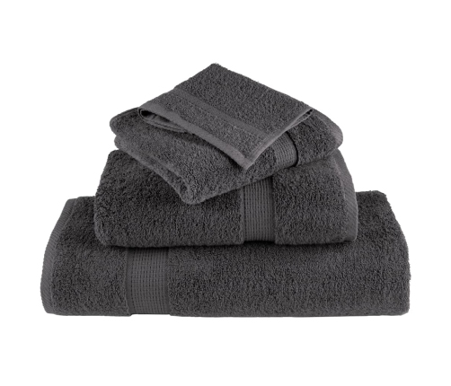 vidaXL viesu dvieļi SOLUND, 50 gab., antracītpelēki, 30x50 cm, 600 gsm