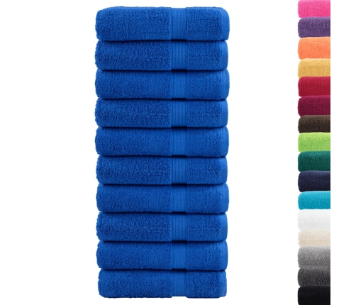 Dušas Dvieļi Solund, 10 Gab., Zili, 70X140 Cm, 600Gsm Vidaxl