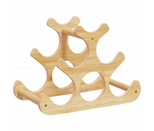 Vīna Pudeļu Plaukts 6 Pudelēm, 35X18X25,5 Cm, Bambuss Vidaxl