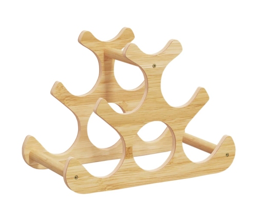 Vīna Pudeļu Plaukts 6 Pudelēm, 35X18X25,5 Cm, Bambuss Vidaxl