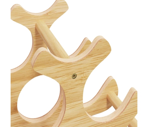 Vīna Pudeļu Plaukts 6 Pudelēm, 35X18X25,5 Cm, Bambuss Vidaxl