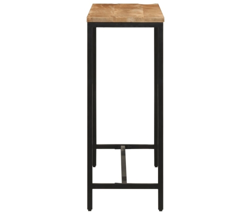 vidaXL konsoles galdiņš, 110x30x75 cm, neapstrādāts mango koks, dzelzs