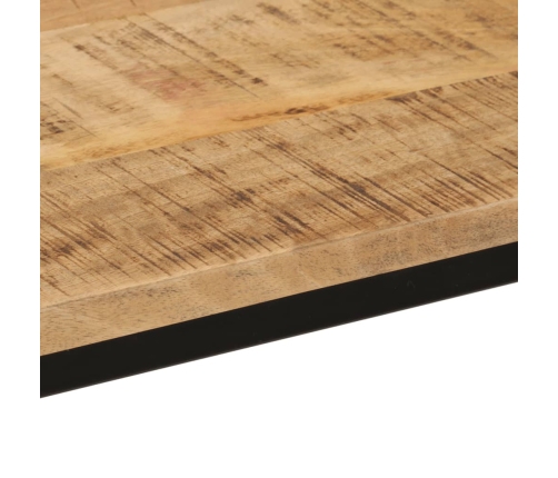 vidaXL konsoles galdiņš, 110x30x75 cm, neapstrādāts mango koks, dzelzs