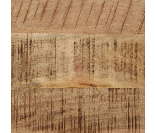 vidaXL konsoles galdiņš, 110x30x75 cm, neapstrādāts mango koks, dzelzs