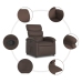 vidaXL atpūtas krēsls, atgāžams, brūna mākslīgā āda
