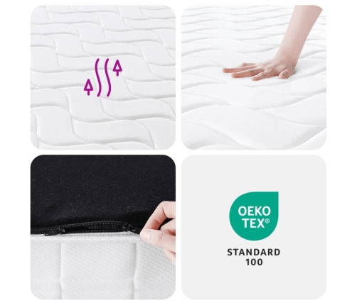 vidaXL atsperu matracis, Medium Firm, 180x200 cm