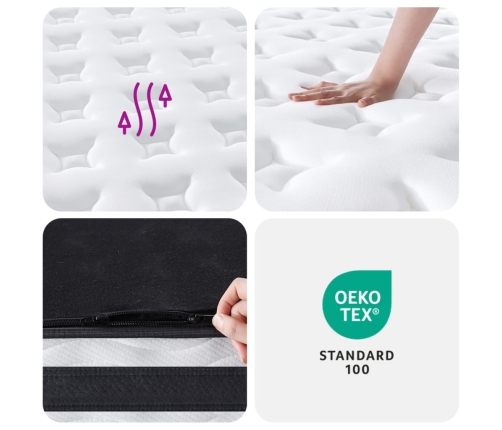 vidaXL atsperu matracis, Medium, 180x200 cm