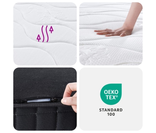 vidaXL Bonnell atsperu matracis, Medium, 180x200 cm