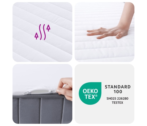 vidaXL putu matracis, Medium Soft, 180x200 cm