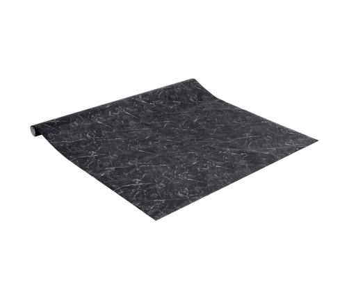 vidaXL mēbeļu līmplēve, pašlīmējoša, marmora melna, 90x500 cm, PVC