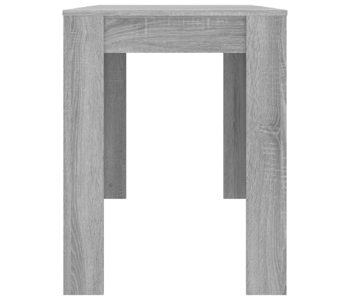 vidaXL virtuves galds, pelēka ozola, 120x60x76 cm, inženierijas koks