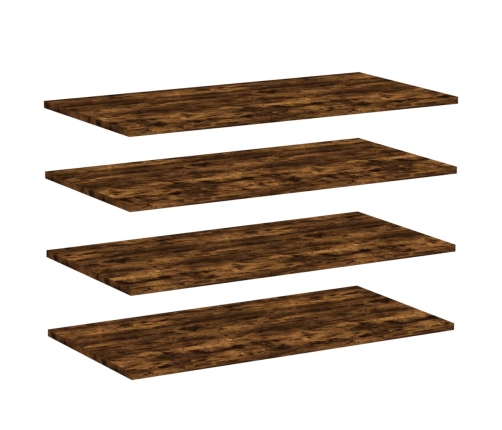 vidaXL sienas plaukti, 4 gab., koka, 80x40x1,5 cm, inženierijas koks