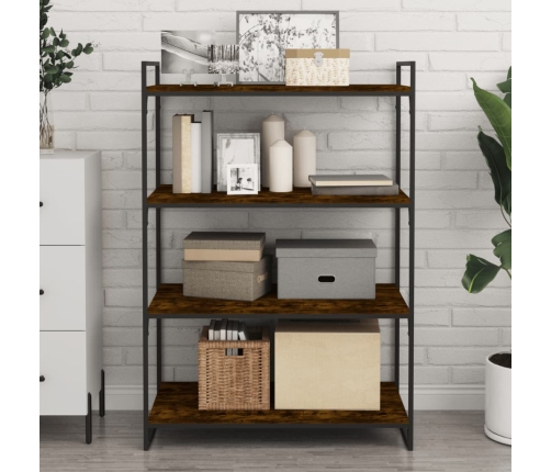 vidaXL sienas plaukti, 4 gab., koka, 80x40x1,5 cm, inženierijas koks