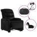 vidaXL atpūtas krēsls, paceļams, atgāžams, melna mākslīgā āda