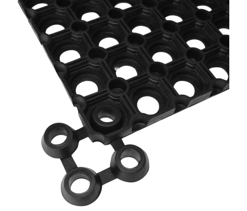 vidaXL durvju paklājs, taisnstūra forma, 60x80 cm, gumija