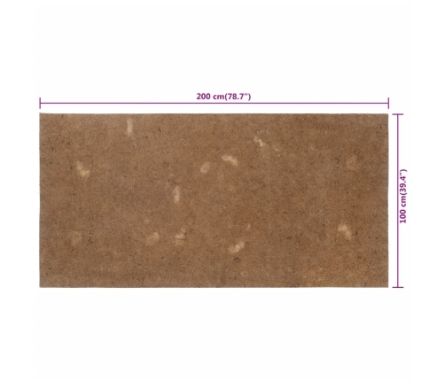 vidaXL matrača paliktnis, 100x200 cm, kokosa šķiedra