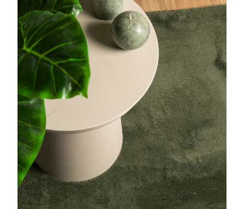 vidaXL paklājs HUARTE, īsa spalva, mīksts, mazgājams, zaļš, 60x110 cm