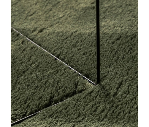 vidaXL paklājs HUARTE, īsa spalva, mīksts, mazgājams, zaļš, 60x110 cm