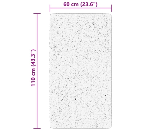 vidaXL paklājs HUARTE, īsa spalva, mīksts, mazgājams, zaļš, 60x110 cm